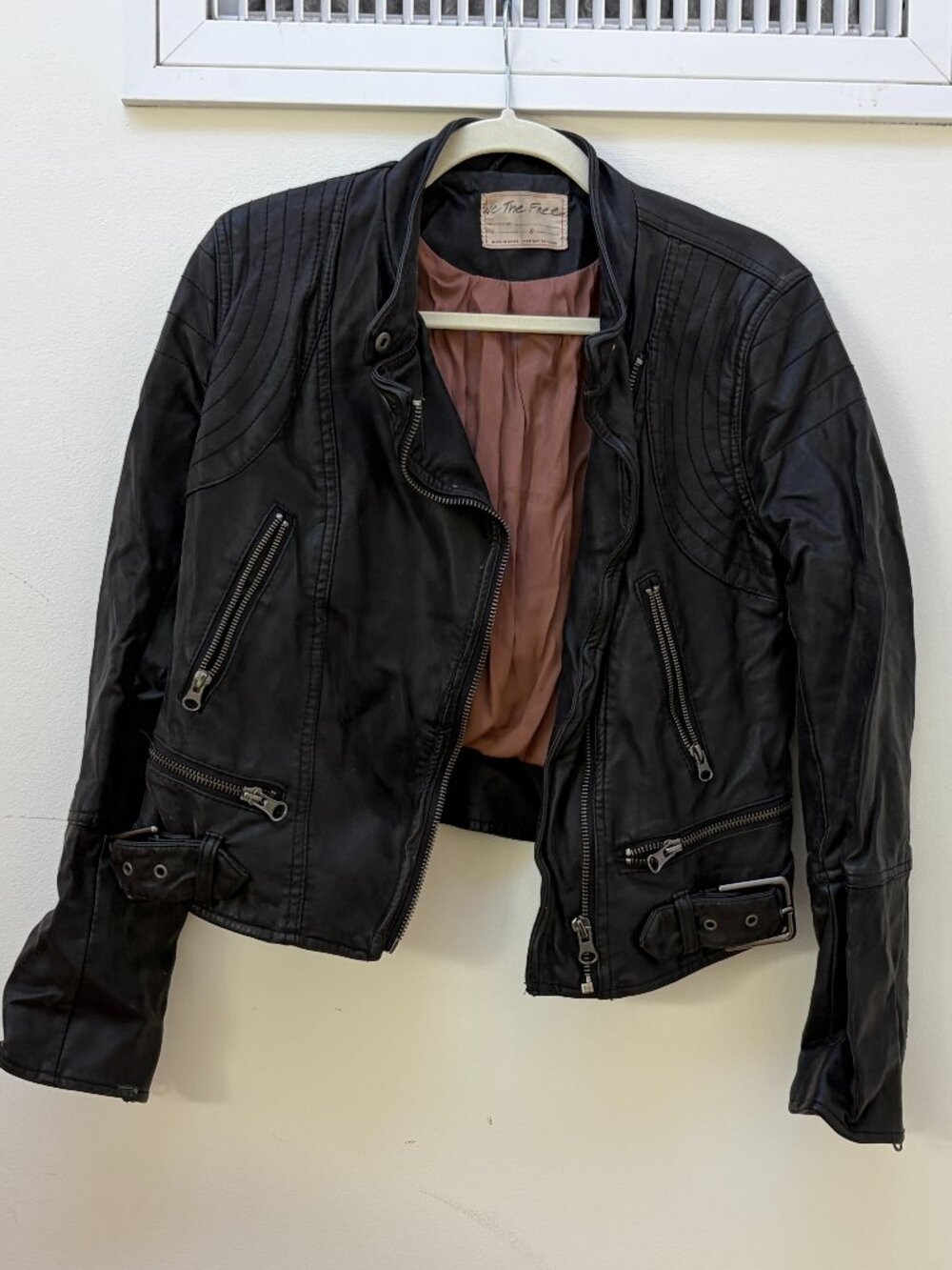 We the Free (Free People) moto vegan leather jacket